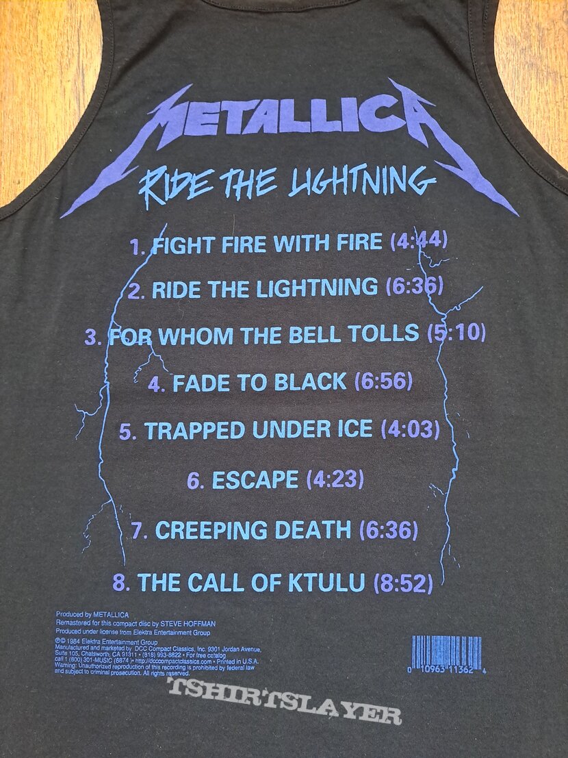 Metallica METALLICA x Ride The Lightning x Tank Top