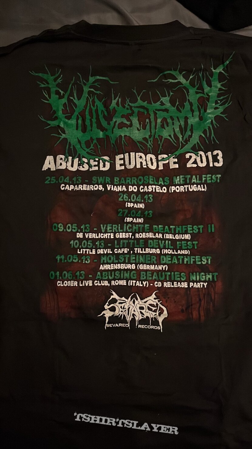 Vulvectomy Abused Europe tour shirt 