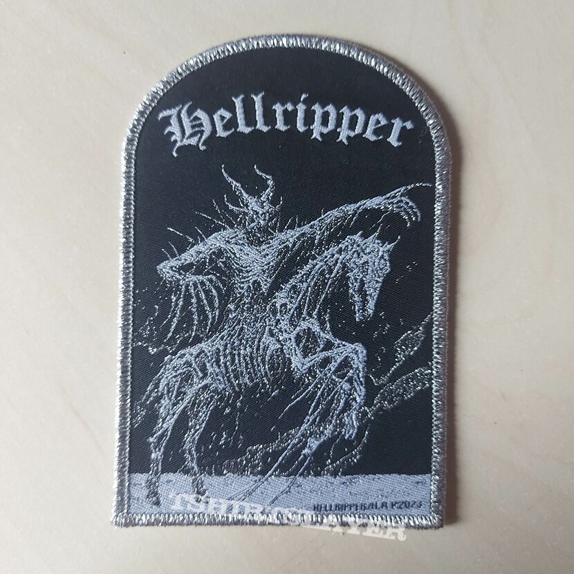 Hellripper The Nuckelavee Silver Glitter Border Woven Patch