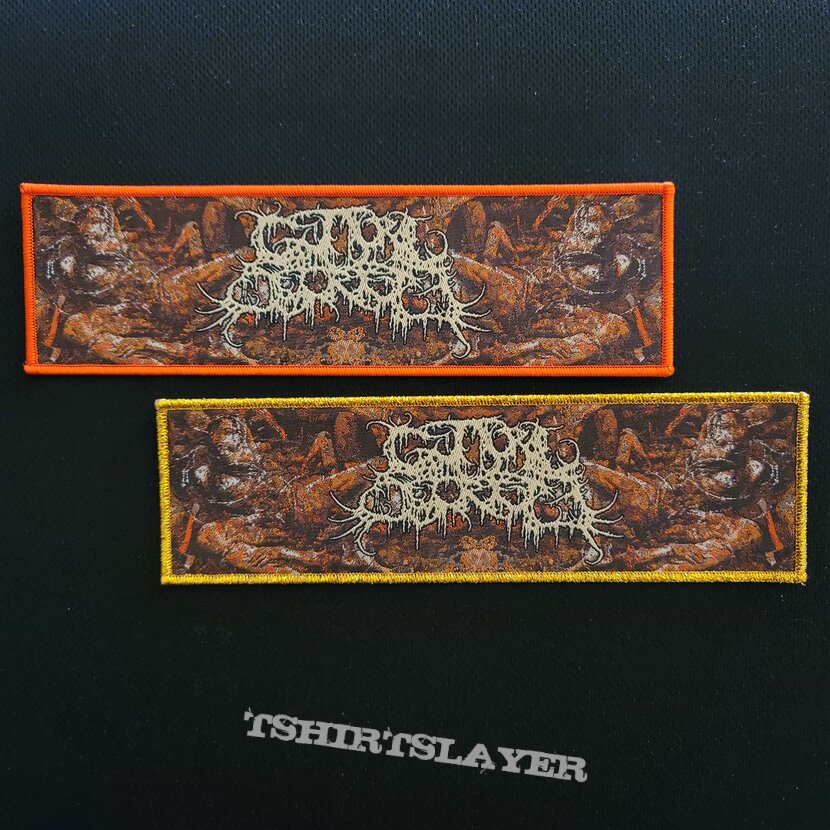 Official Guttural Secrete &quot; Reek of Pubescent Despoilment&quot; woven strip patch