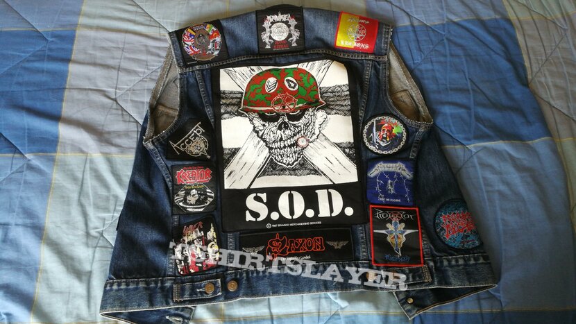 Samael Sodom Venom Battle jacket work in progress 