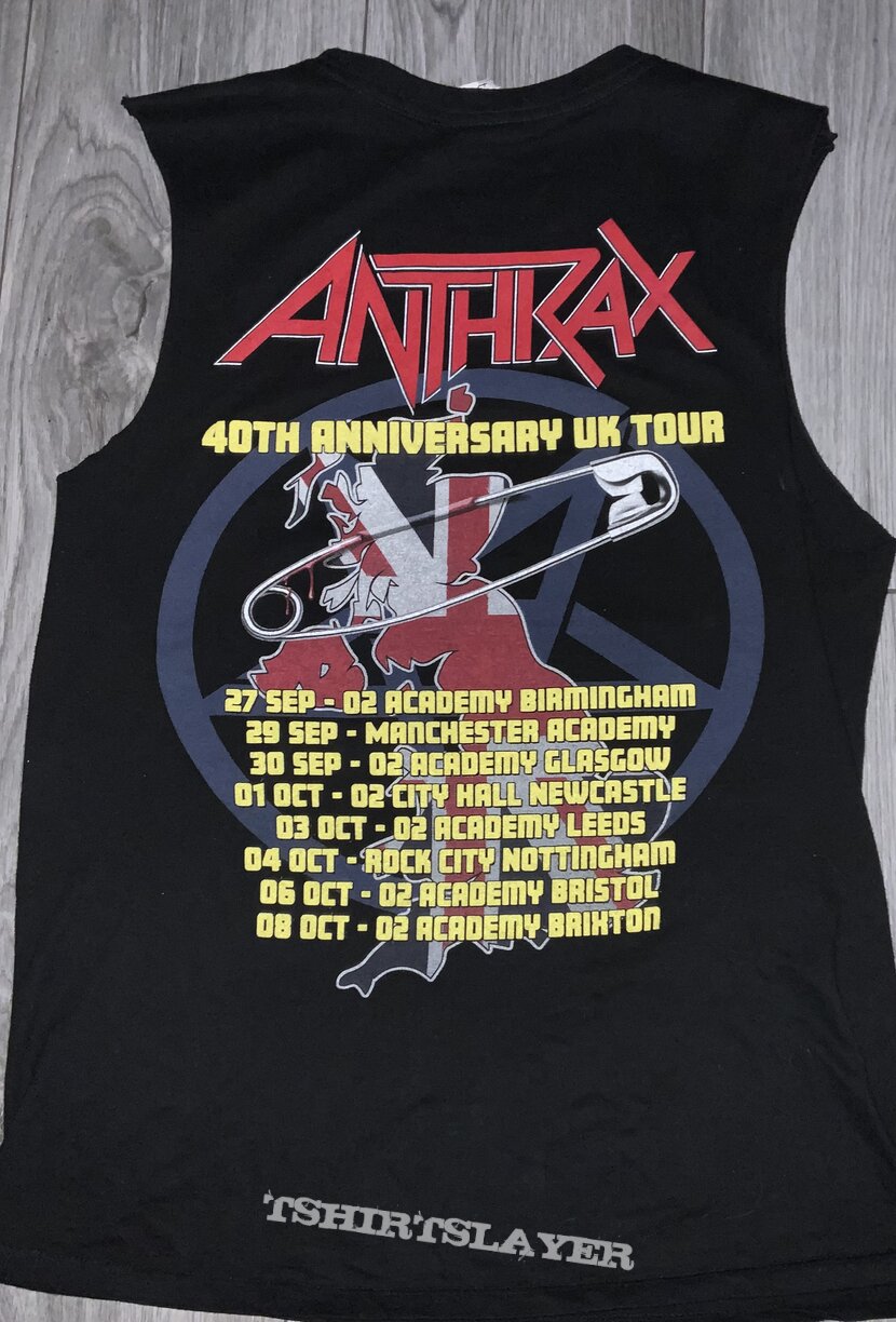 anthrax tour shirt 2022