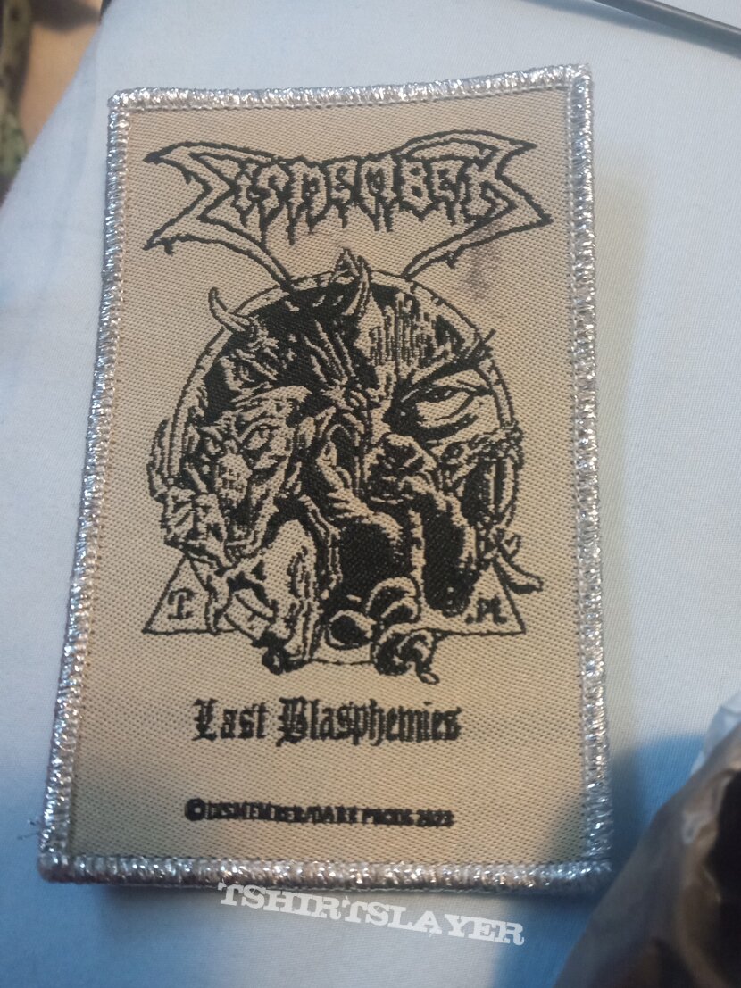 Dismember Last Blasphemies glitter patch!