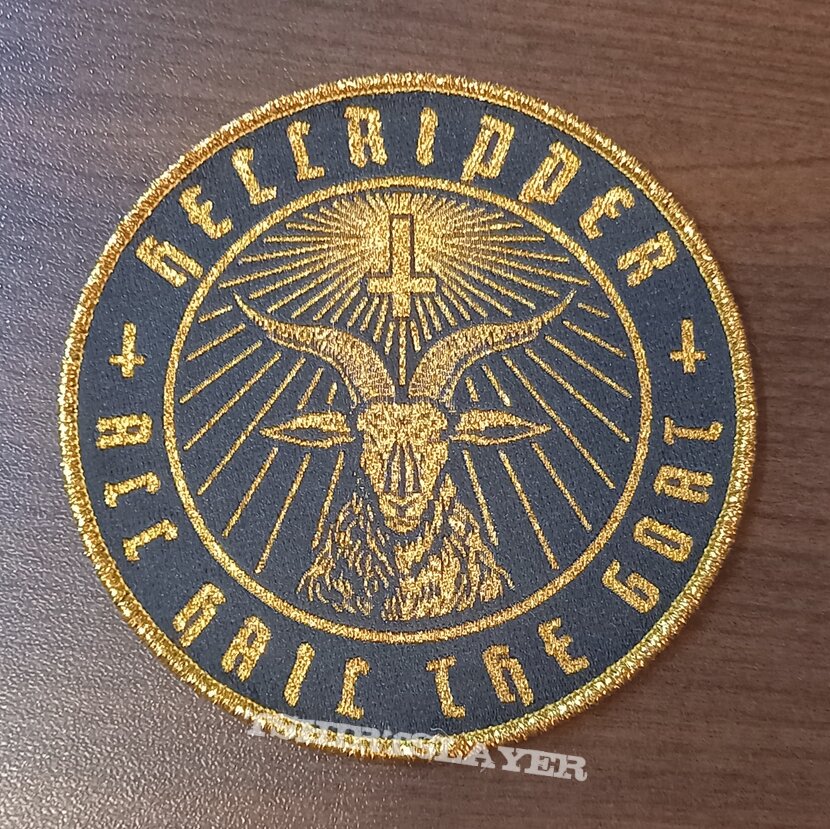 Hellripper gold glitter circle patch Hellripper gold glitter circle patch