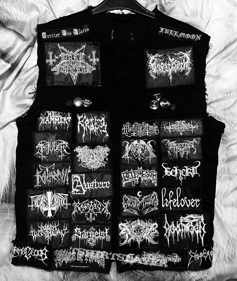 Sorcier Des Glaces Black metal battle Jacket 