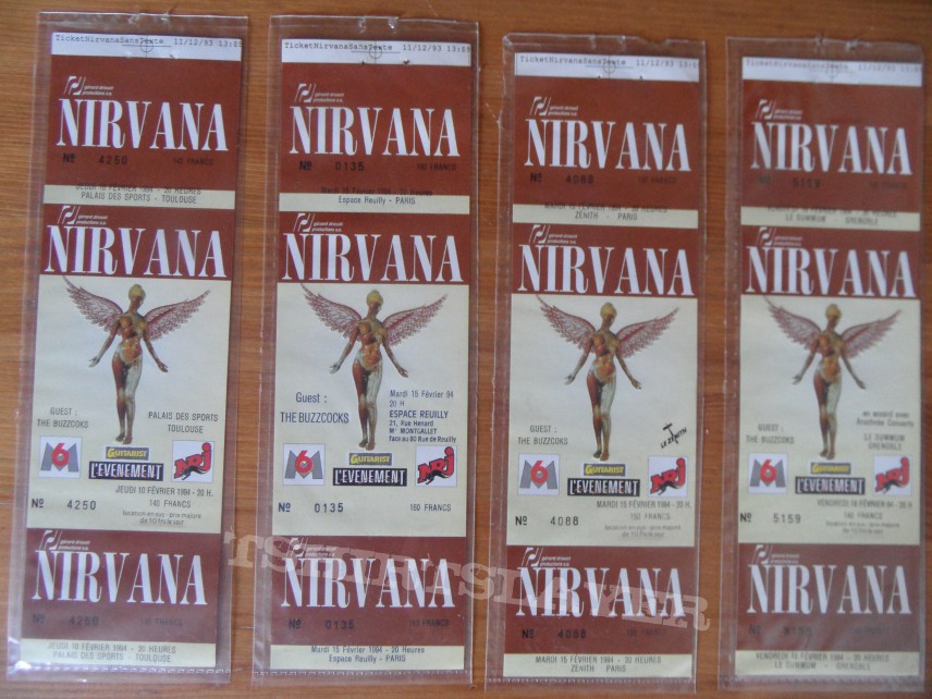 Nirvana Ticket Collection 1994