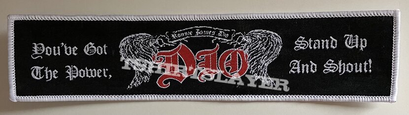 Dio Stand Up and Shout woven superstrip patch
