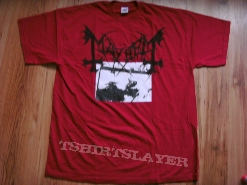 Mayhem-Deathcrush red shirt