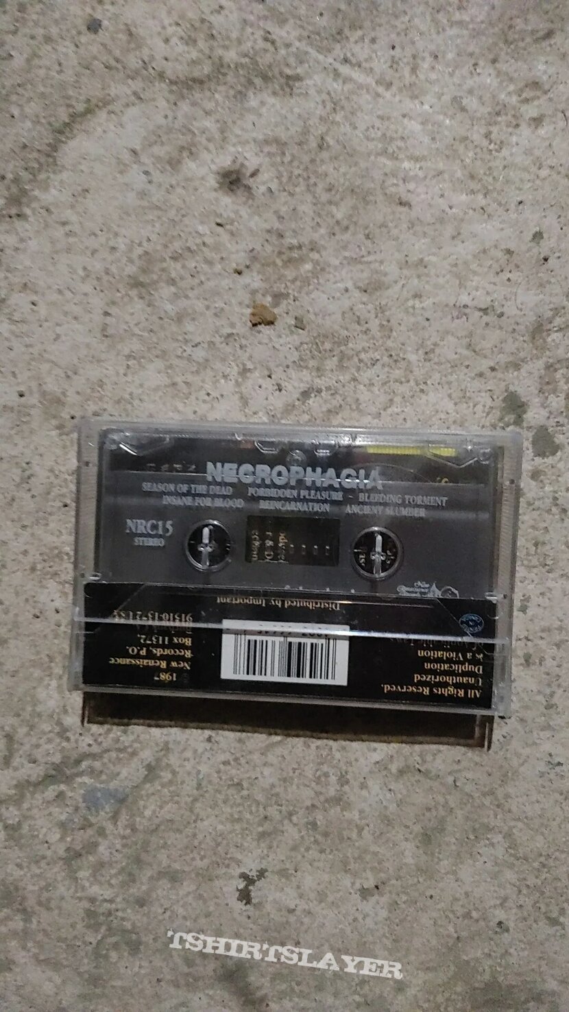 Necrophagia season of the  dead cassette tape 
