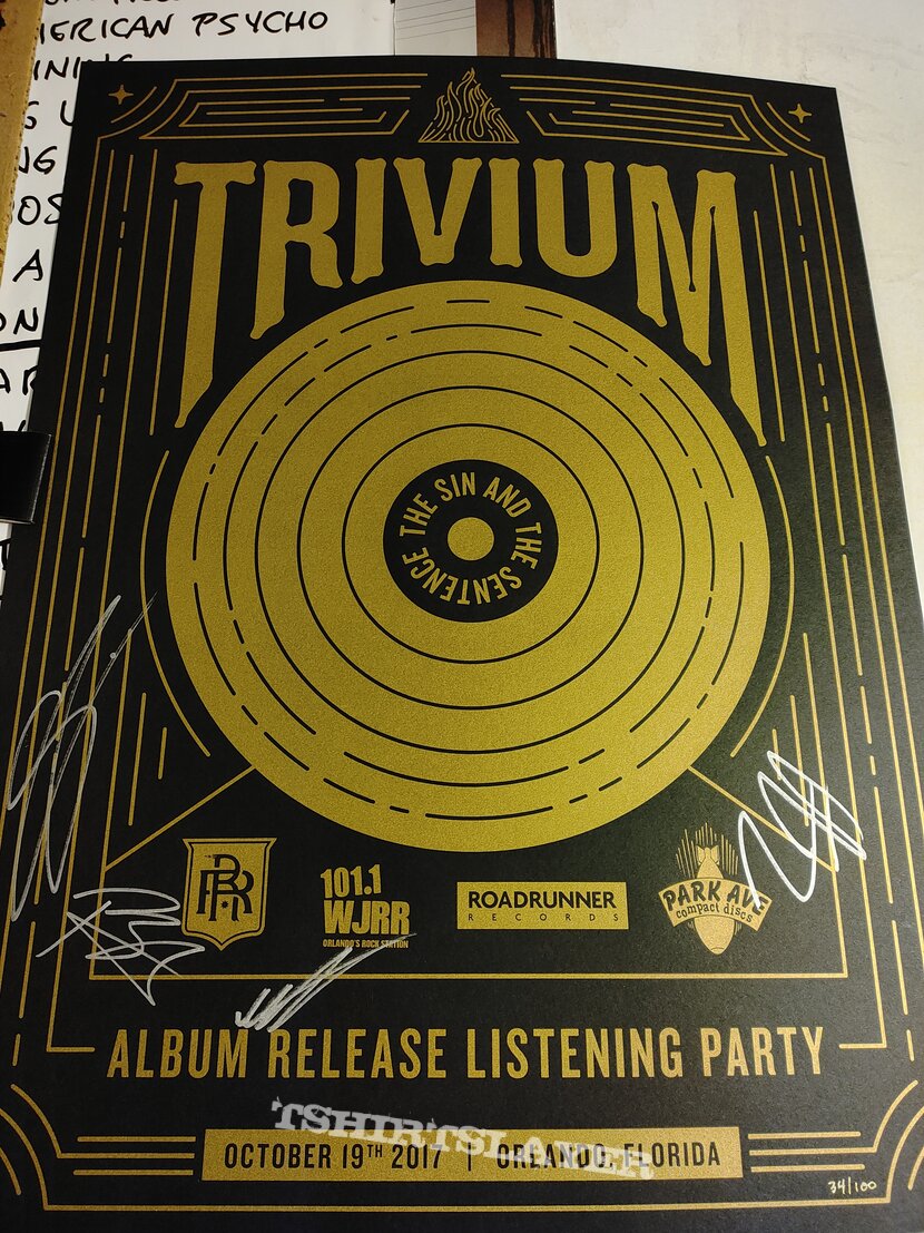 Trivium event poster