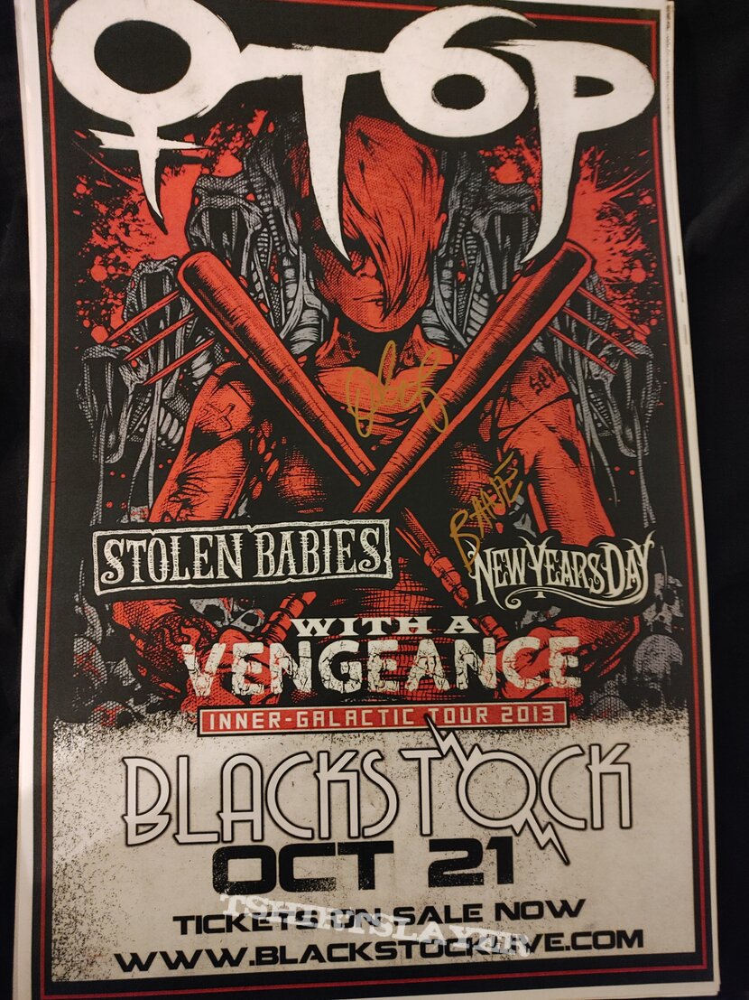 Otep, Stolen Babies, New Years Day show poster