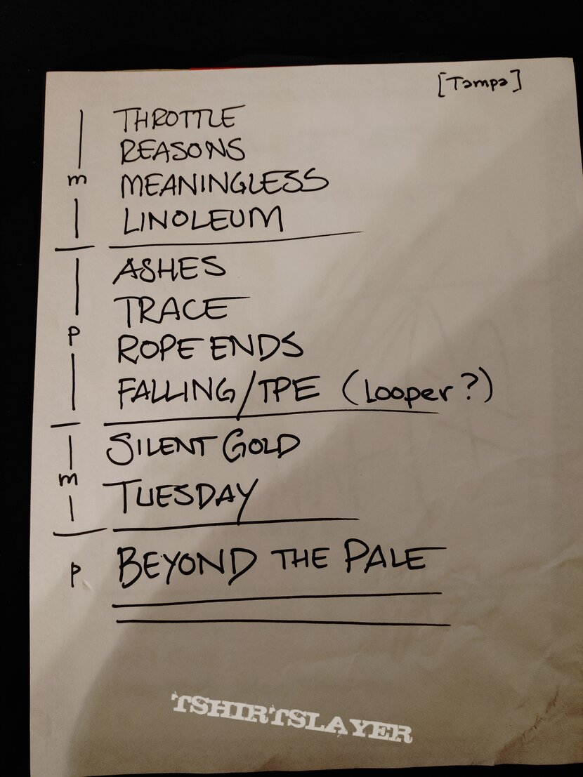 Pain of Salvation setlist TShirtSlayer TShirt and BattleJacket Gallery