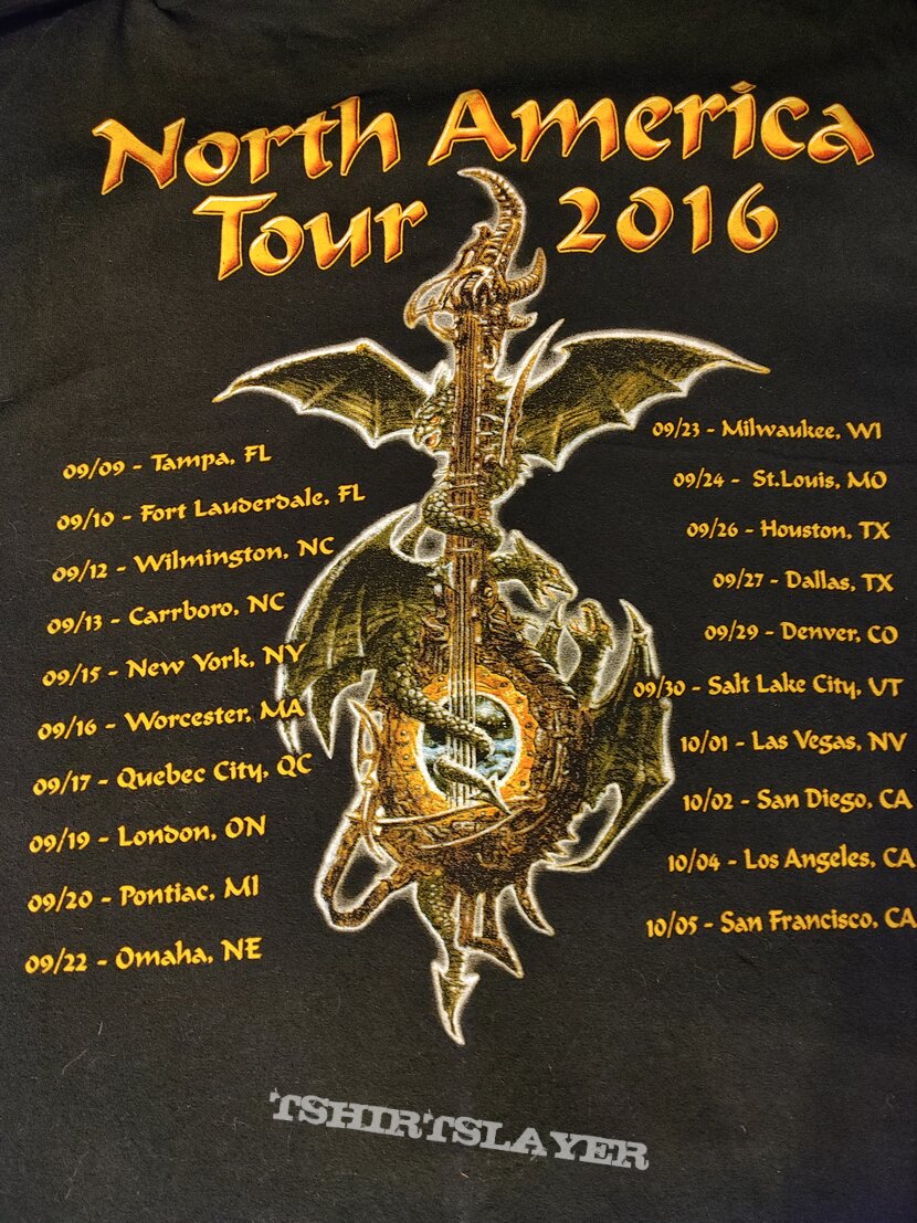 Blind Guardian 2016 tour shirt