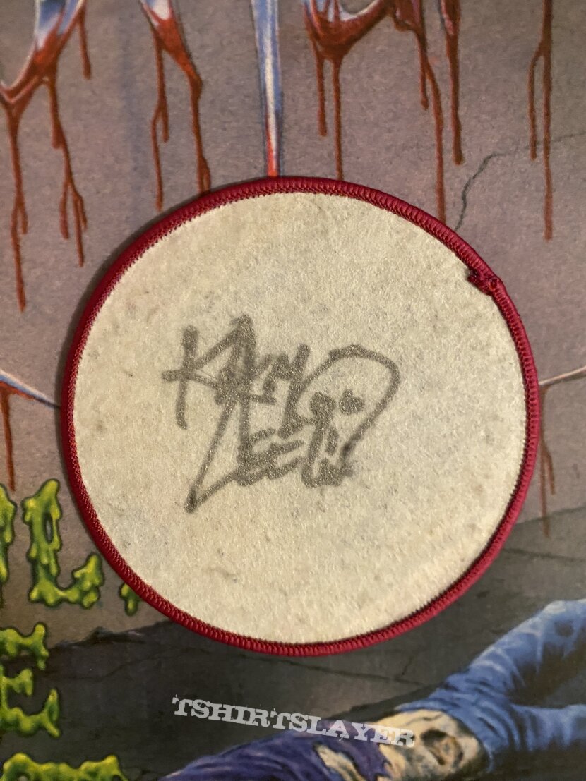 Massacre From Beyond Cicle Patch Signed by Kam Lee