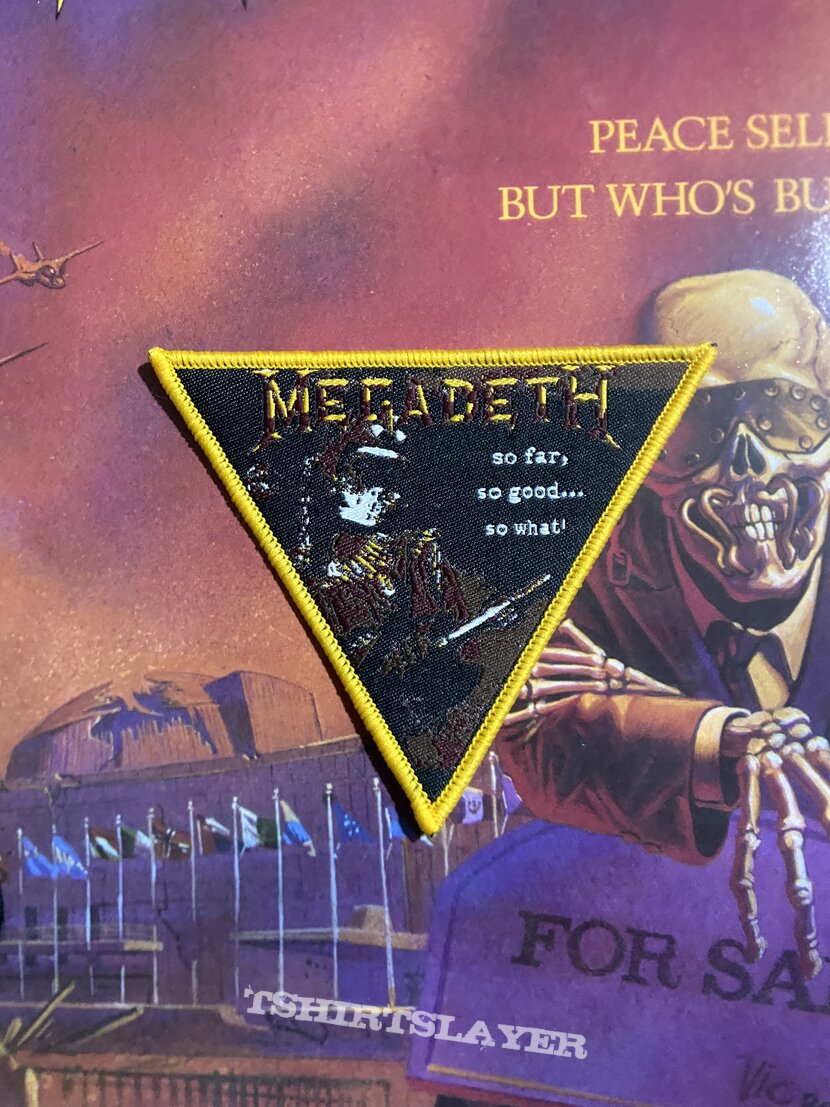 Megadeth So Far, So Good… So What! Triangle Patch