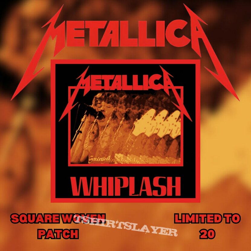 Metallica Whiplash Patches