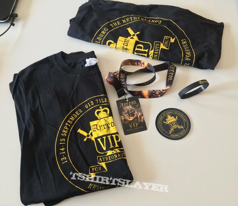 Ayreon ITEC Into The Electric Castle Live VIP Package (including t-shirt, tote bag, badge, bracelet, and patch)