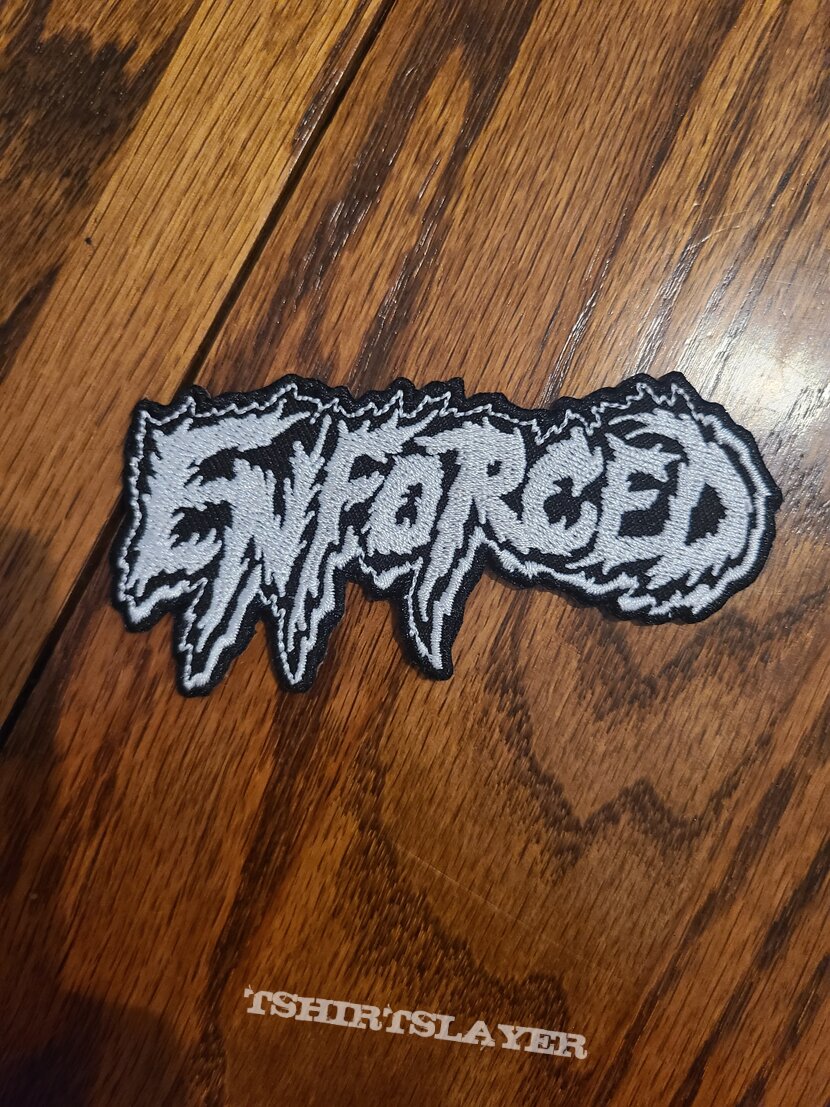 Enforced logo embroidered patch