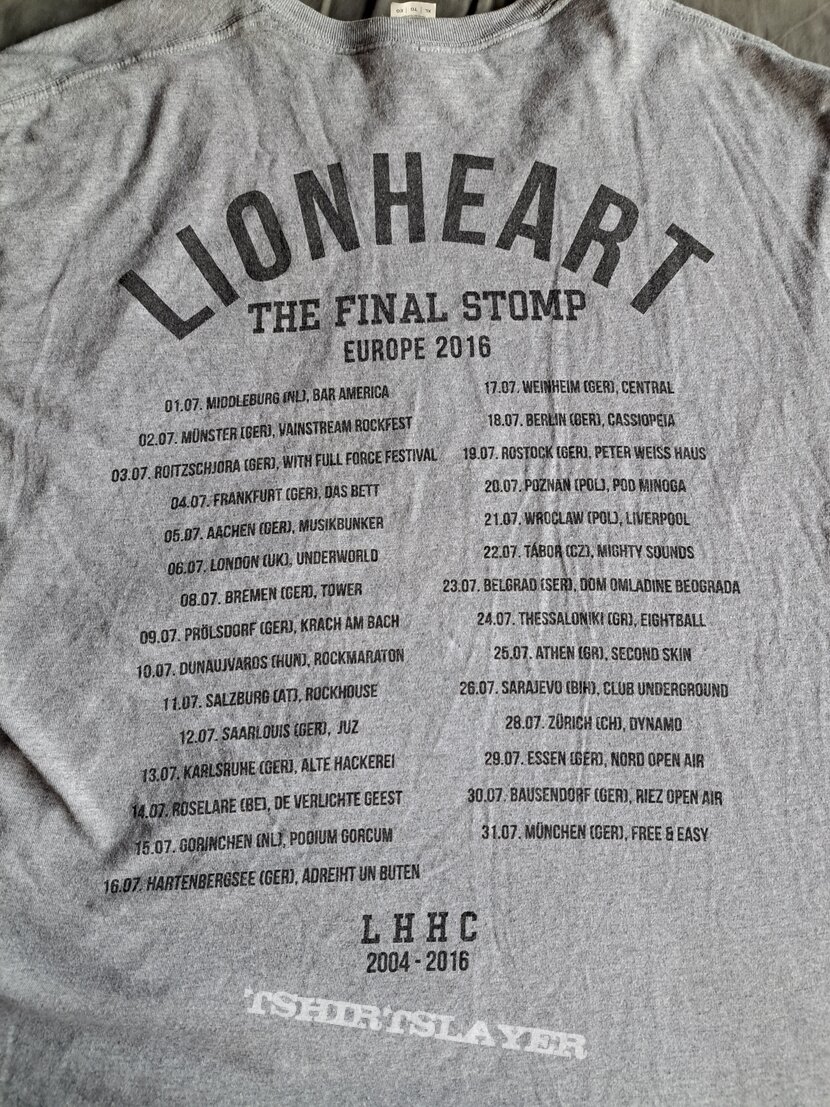 Lionheart 2016 Tour Tshirt