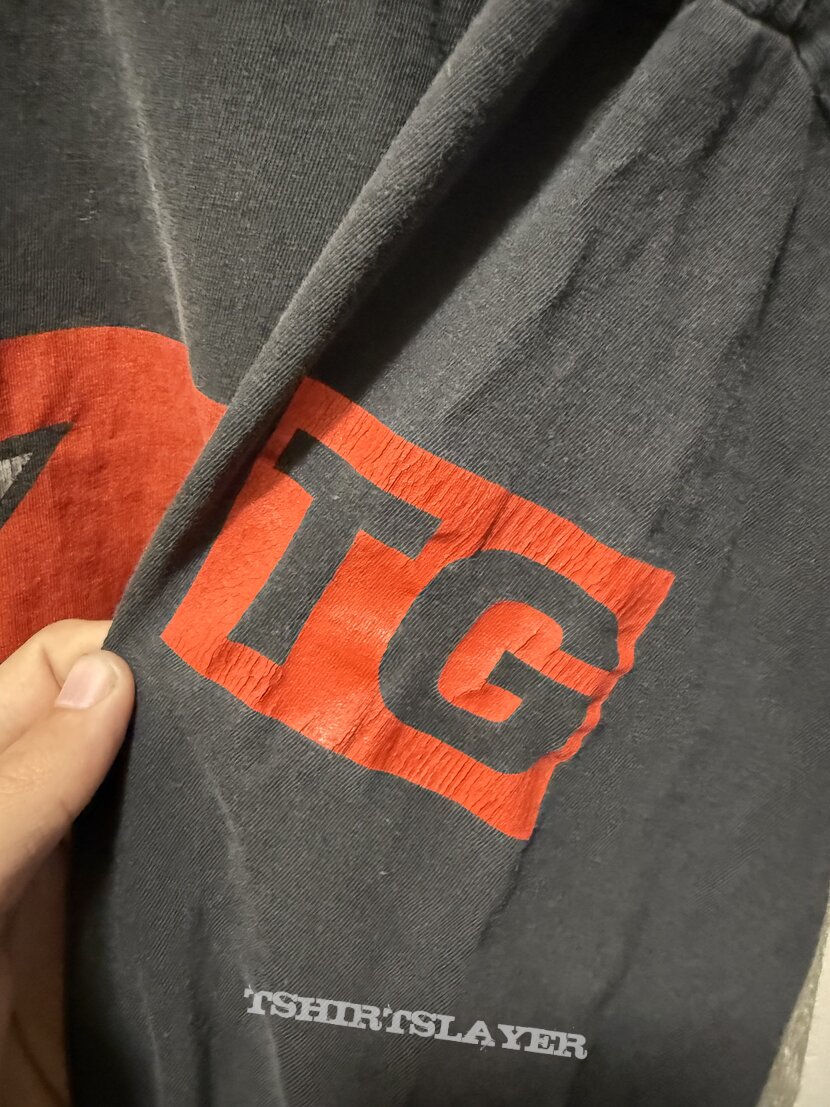 90’s Throbbing Gristle Mute Records Logo Long Sleeve Shirt.