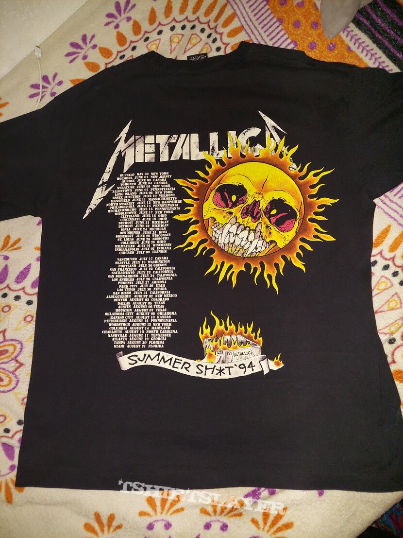 Metallica Summer shit 1994 Flaming Skull Pushead