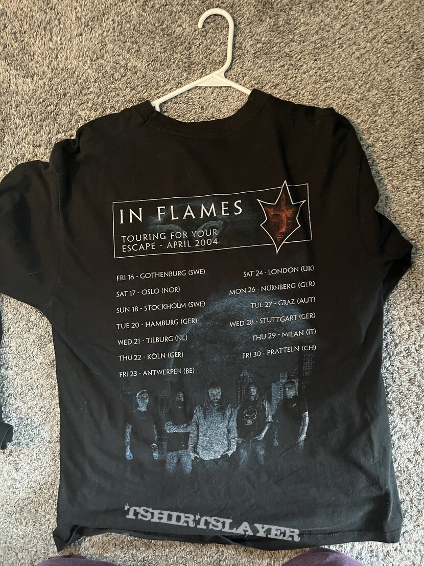 In flames touring for your escape 2004