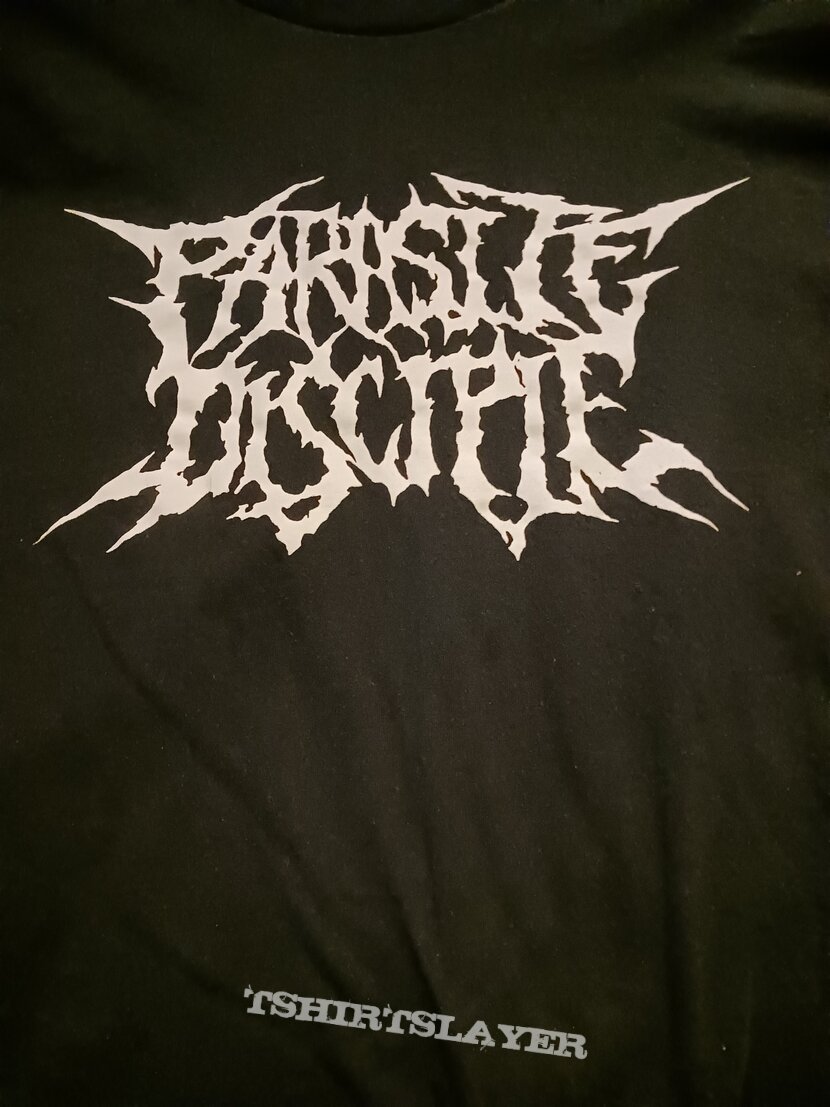 Parasite Disciple white logo shirt