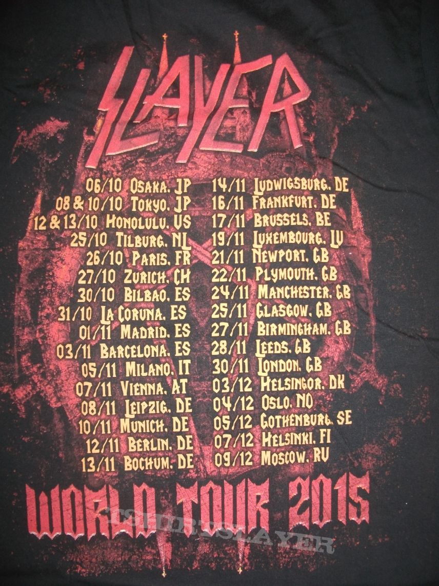 Slayer Repentless tour tee