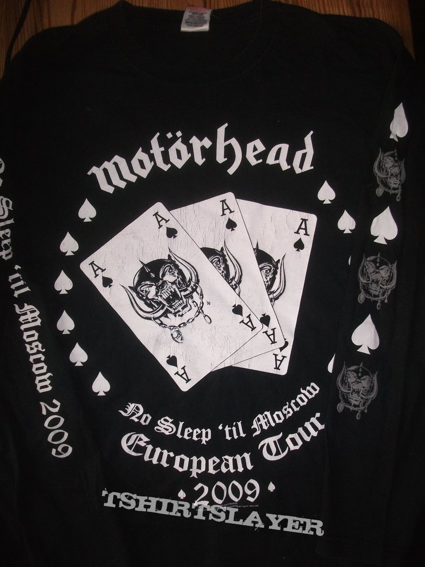 Motörhead No Sleep to Moscow tour shirt