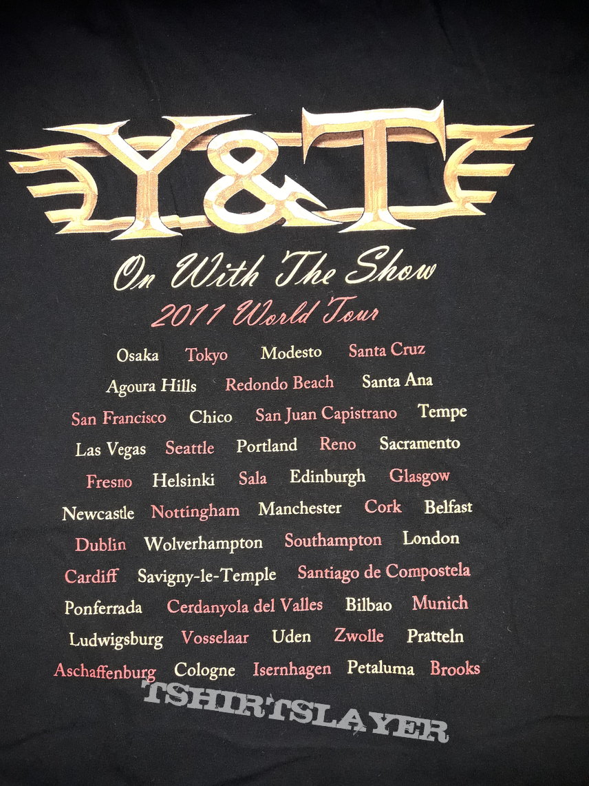 Y&amp;T 2011 tour shirt