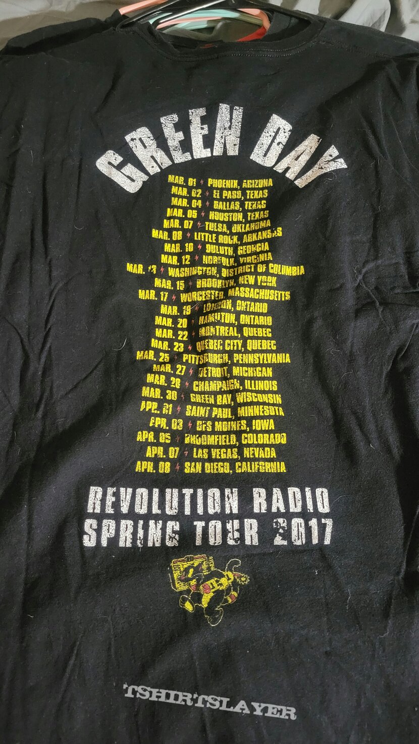 herfst Terminal Ga naar het circuit Green Day "Revolution Radio 2017 Tour" shirt | TShirtSlayer TShirt and  BattleJacket Gallery