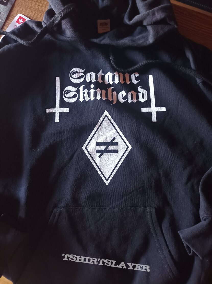 Satanic Skinhead Destroy modern world hoodie