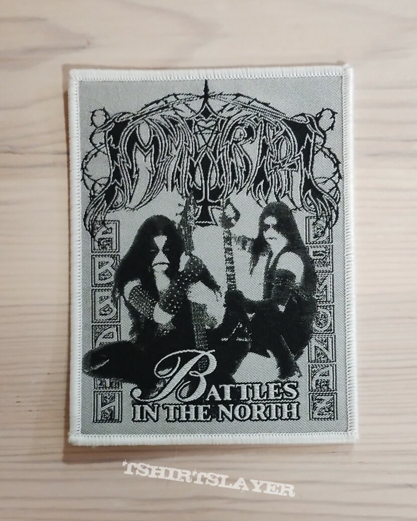 Immortal - Battles in the North patch [white border]