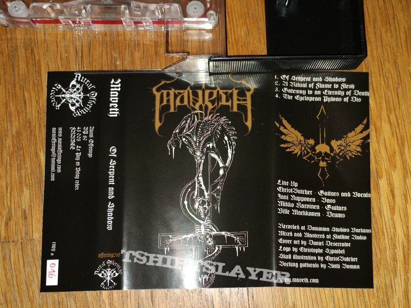 Maveth - Of Serpent And Shadow Cassette EP