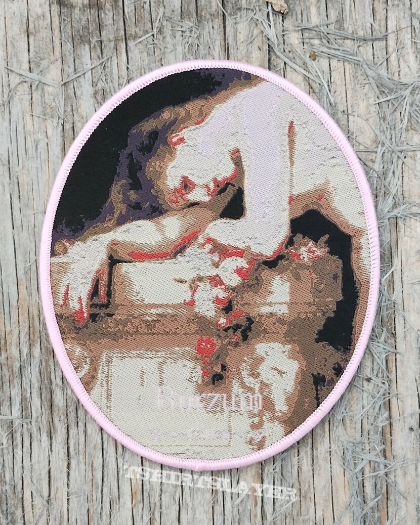 Burzum - Fallen patch [pink border]