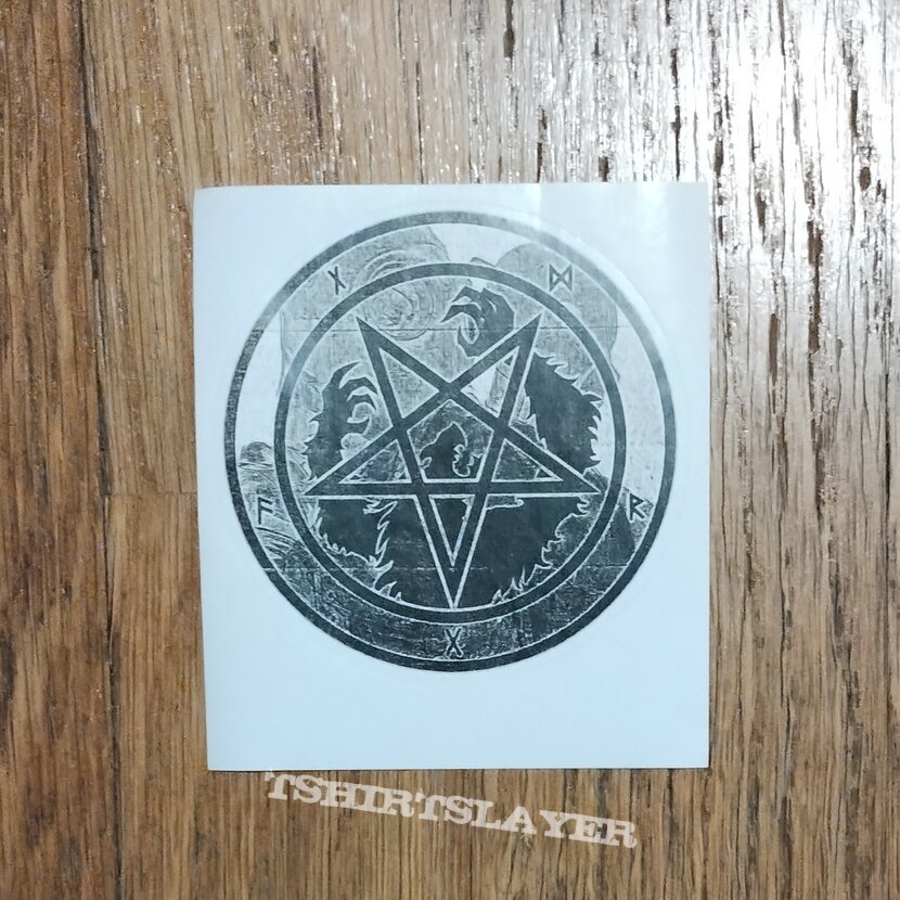 Satanic Warmaster/Werewolf Records - Sigil sticker