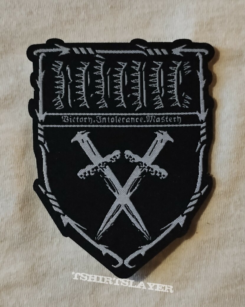 Revenge - Victory.Intolerance.Mastery shaped patch Revenge - Victory.Intolerance.Mastery shaped patch