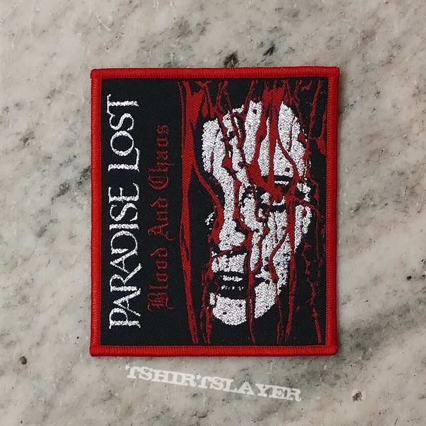 Paradise Lost - Blood and Chaos patch [red border]