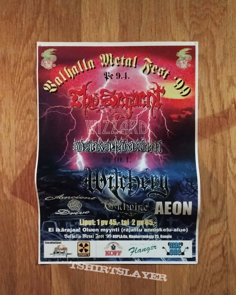 Barathrum Valhalla Metal Fest &#039;99 poster