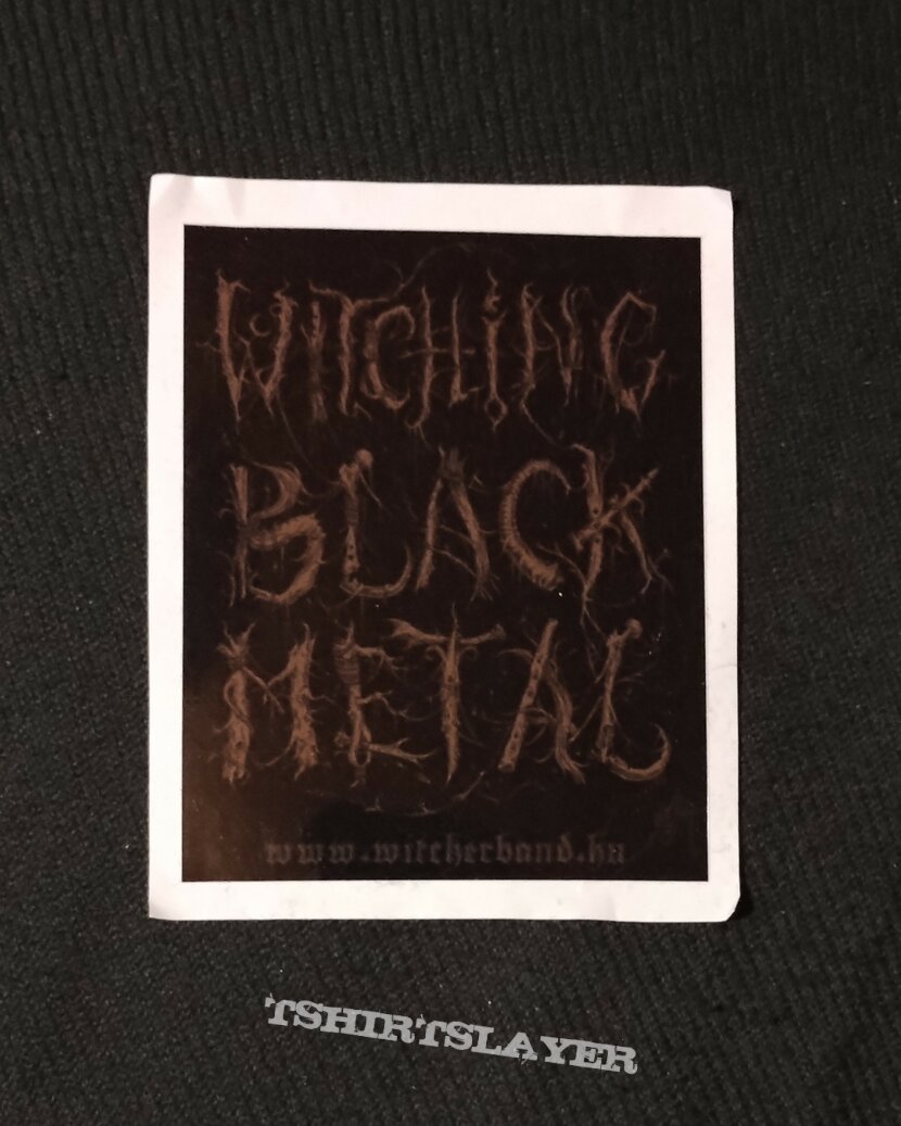 Witcher - Witching Black Metal sticker [Csendes domb version]