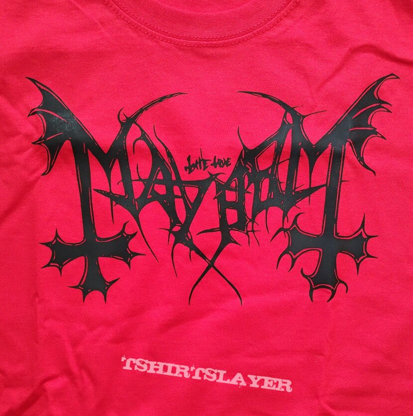 Mayhem - Logo TS [Red]