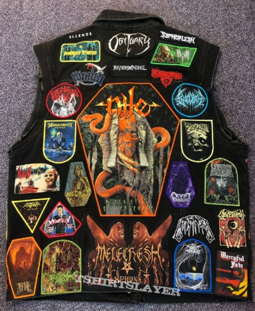 Nile Mostly Death Metal Battle Jacket Nile Mostly Death Metal Battle Jacket