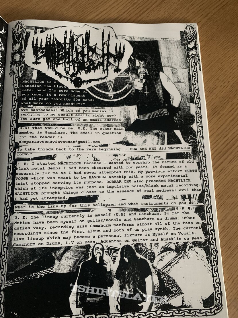 Sadistik Exekution Black Blood ‘Zine Issue #2