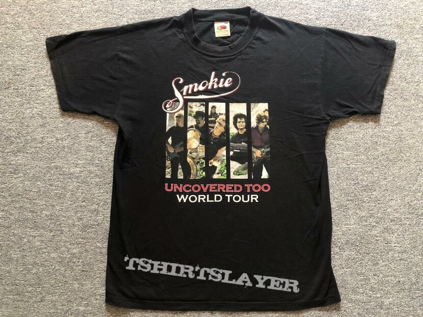 Smokie World Tour T-Shirt Shirt Tee 2000 Uncovered Too Rock Us