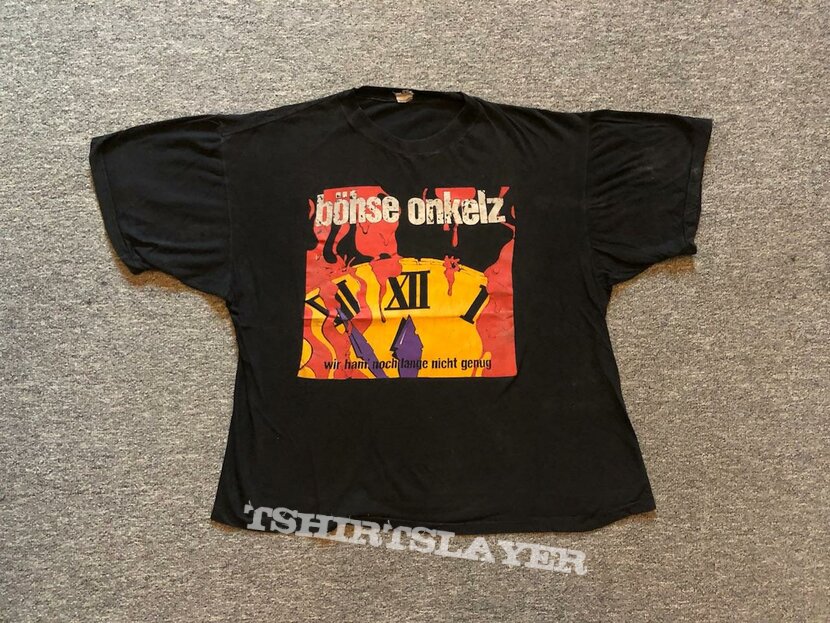 BO Böhse Onkelz Wir haben noch lange nicht genug Shirt 1991 Germany Album Heavy Metal Tee Longsleeve Long Sleeve BO Böhse Onkelz Wir haben noch lange nicht genug Shirt 1991 Germany Album Heavy Metal Tee Longsleeve Long Sleeve