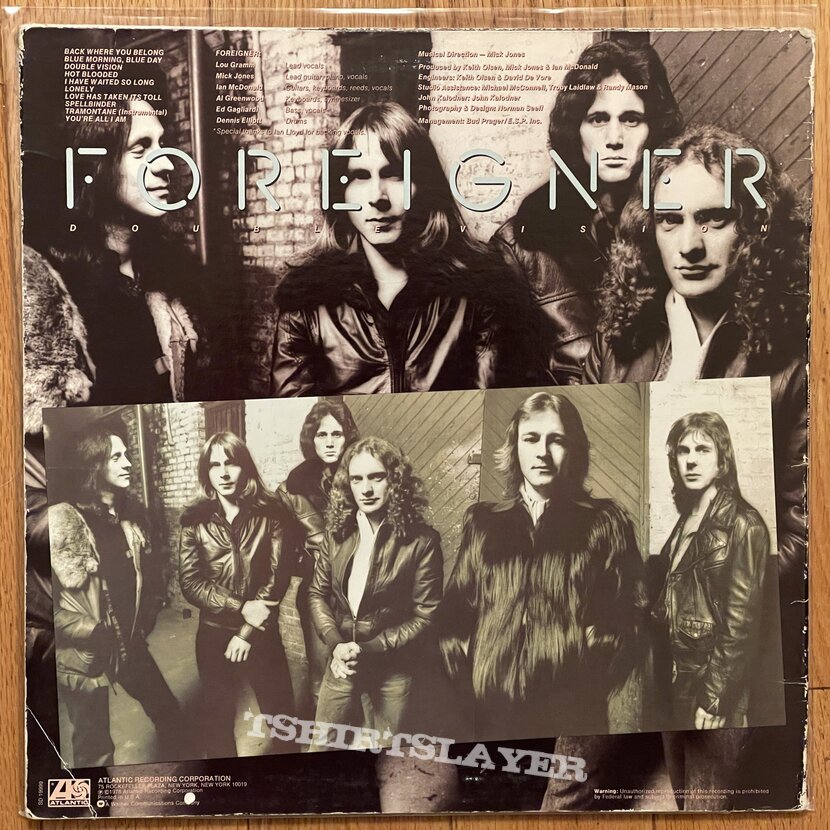 Foreigner - Double Vision LP