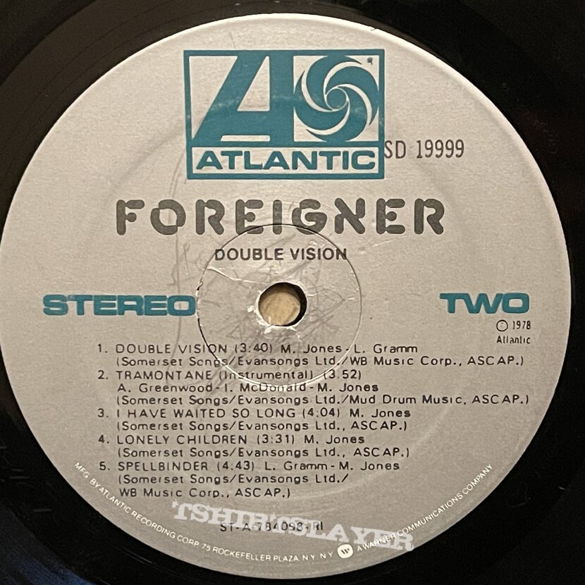 Foreigner - Double Vision LP