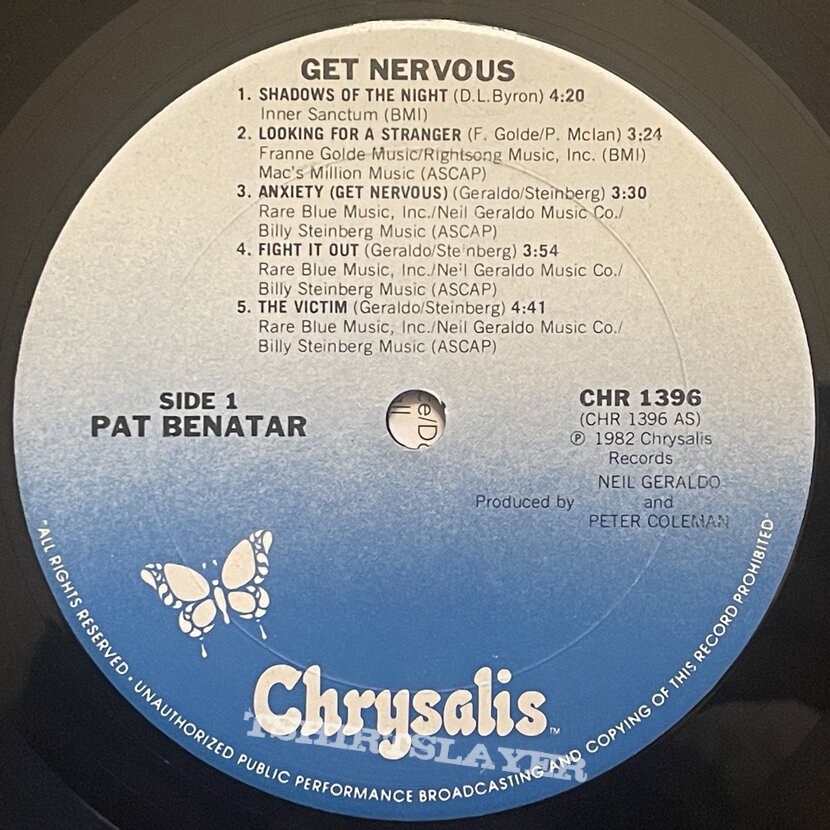 Pat Benatar - Get Nervous LP