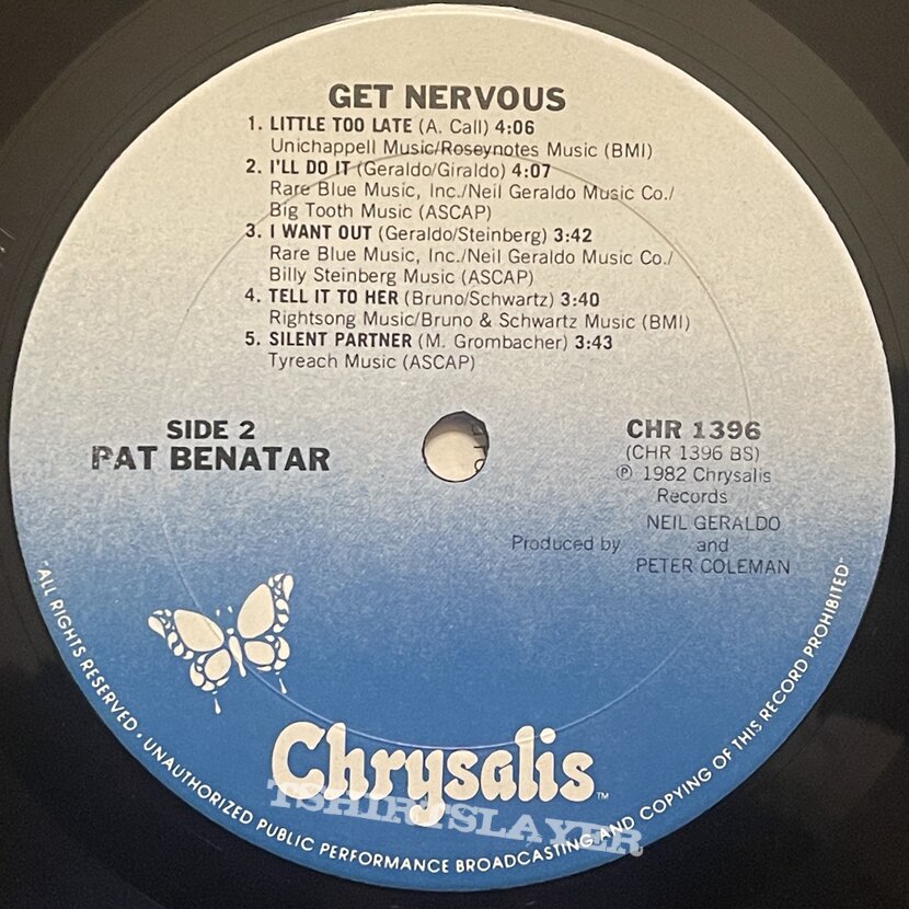 Pat Benatar - Get Nervous LP
