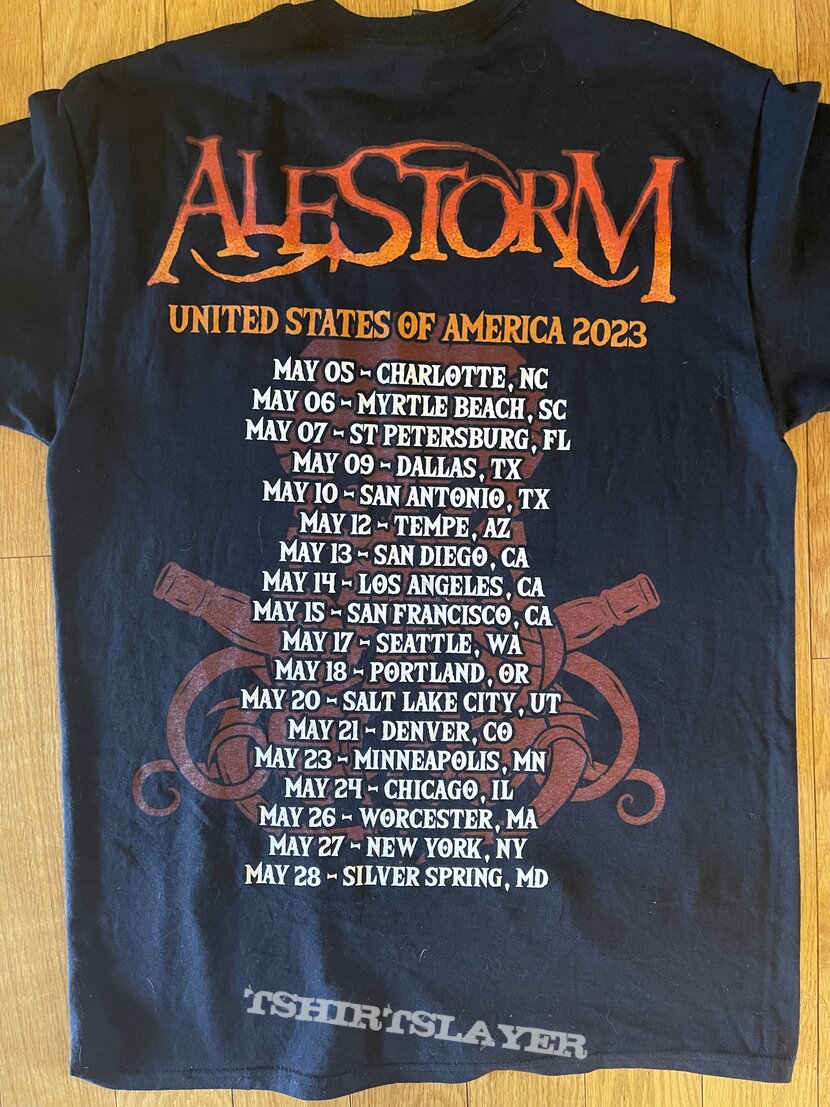 Alestorm USA 2023 Tour Shirt